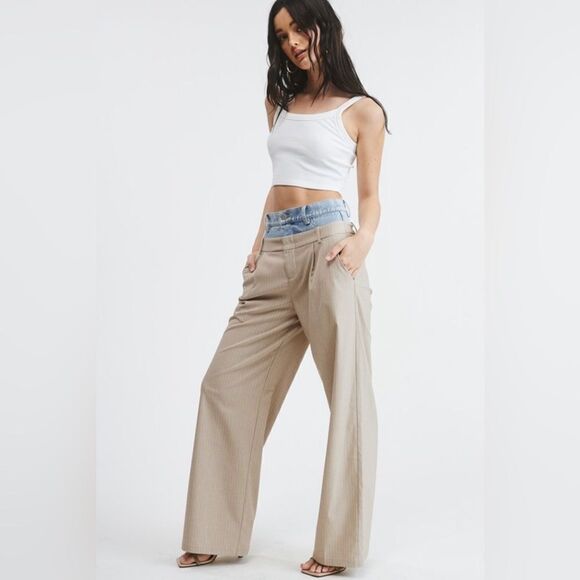 049. BILLIE TROUSERS- Beige - Picture 4 of 7